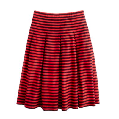 Voile skirt in stripe