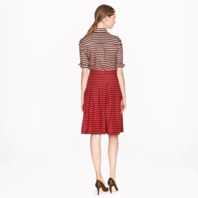 Voile skirt in stripe