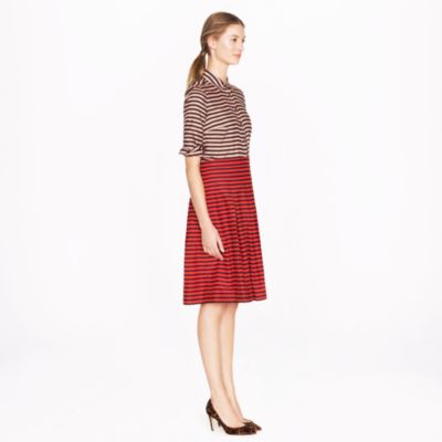 Voile skirt in stripe