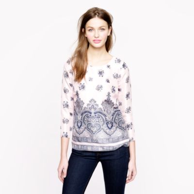 Collection pink paisley top