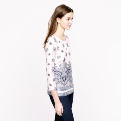 Collection pink paisley top