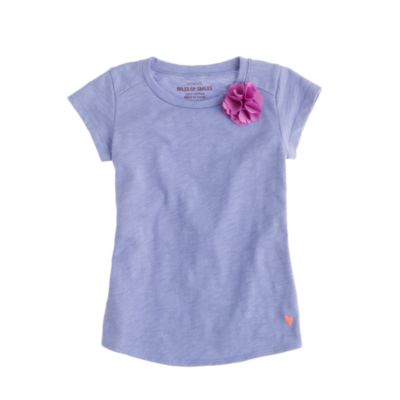 Girls' supersoft carnation tee