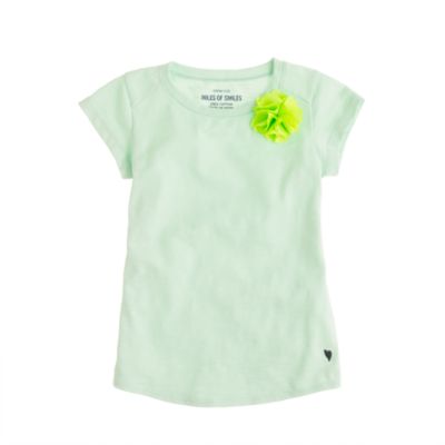 Girls' supersoft carnation tee