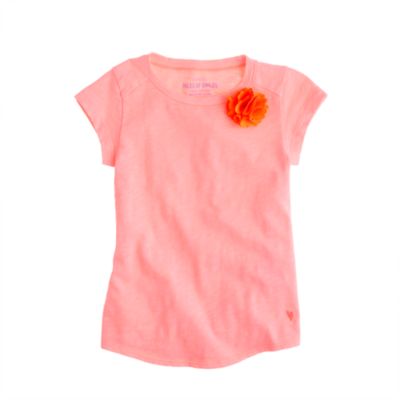 Girls' supersoft carnation tee