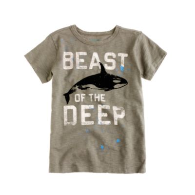 Boys' killer whale tee