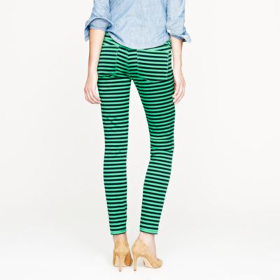 Toothpick jean in stripe