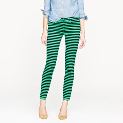 Toothpick jean in stripe