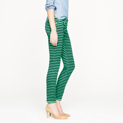 Toothpick jean in stripe