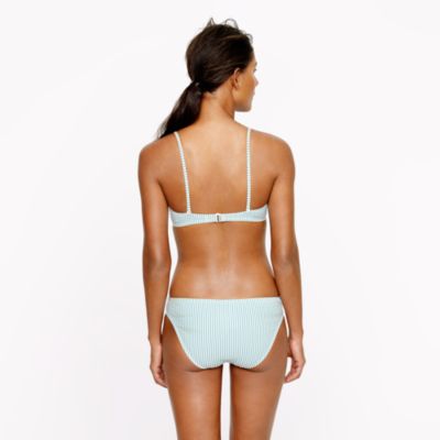 Seersucker demi underwire top