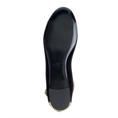 Colorblock T-strap ballet flats