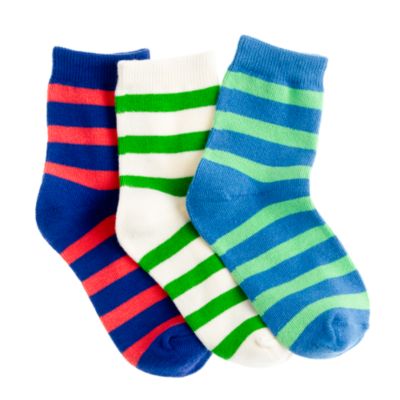 Boys' athletic socks three-pack