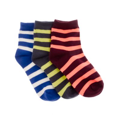 Boys' athletic socks three-pack