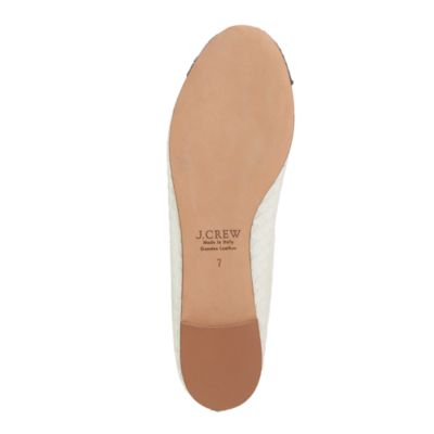 Collection classic snakeskin ballet flats