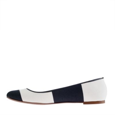 Nora stripe ballet flats