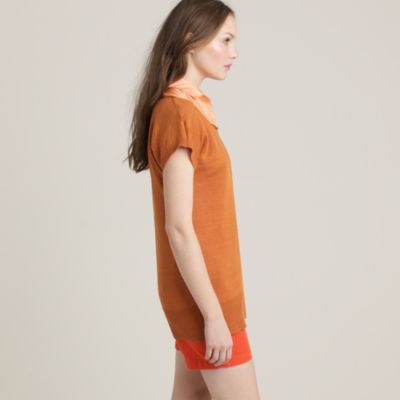 Linen tie-back sweater