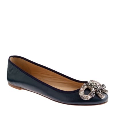 Bijoux bow ballet flats