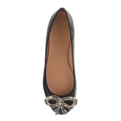 Bijoux bow ballet flats