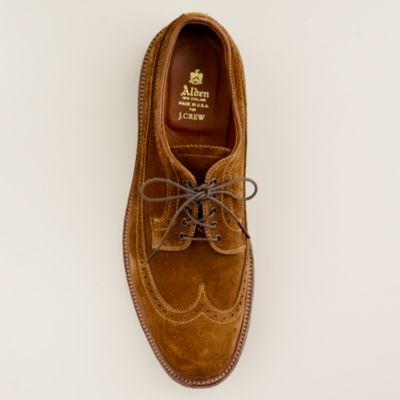 Alden&reg; for J.Crew suede longwing bluchers