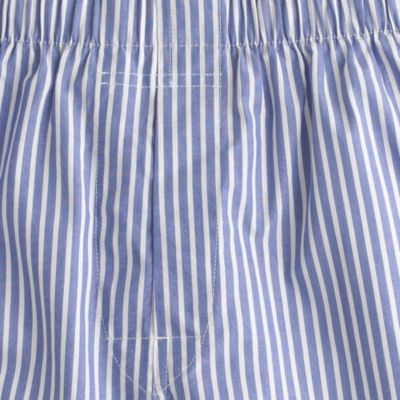 Blue-and-white stripe boxers