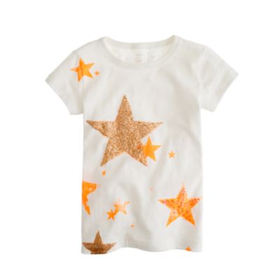 Girls' lucky star tee