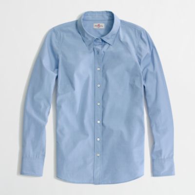 Factory classic button-down shirt in end-on-end