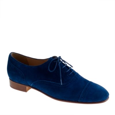 Suede oxfords