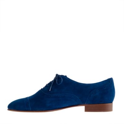 Suede oxfords