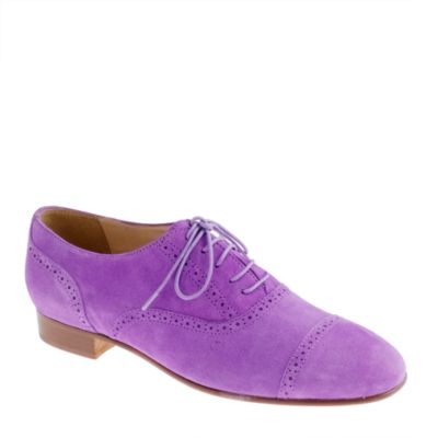 Suede oxfords