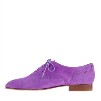 Suede oxfords