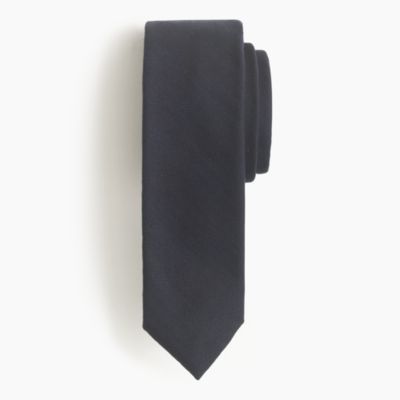 Mini-herringbone wool tie
