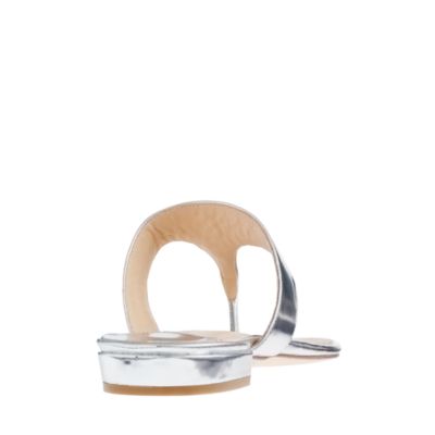 Tybee metallic slide sandals