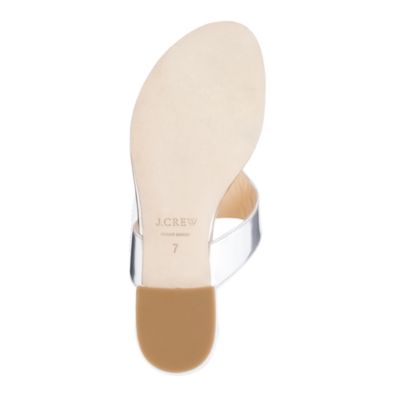 Tybee metallic slide sandals
