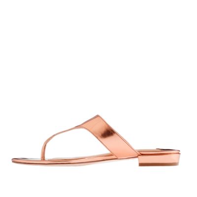 Tybee metallic slide sandals
