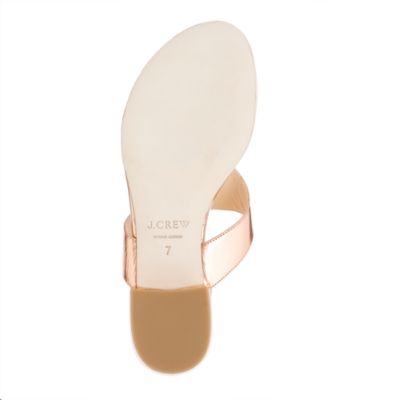 Tybee metallic slide sandals