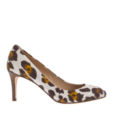 Miri midheel printed pumps