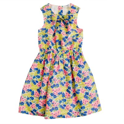 Girls' garden floral dress