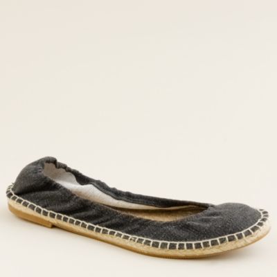 Espadrille ballet flats