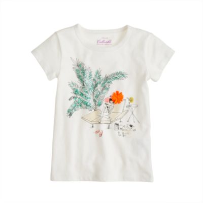 Girls' on vacation tee