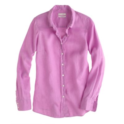 Petite perfect shirt in linen