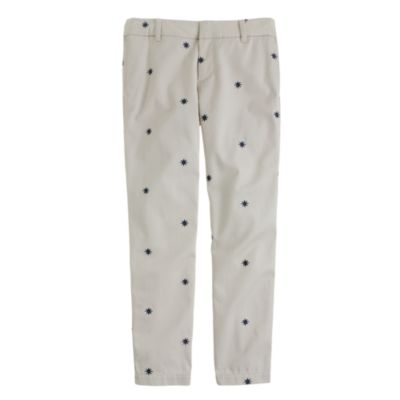 Embroidered scout chino