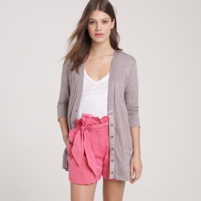 Whisper linen cardigan