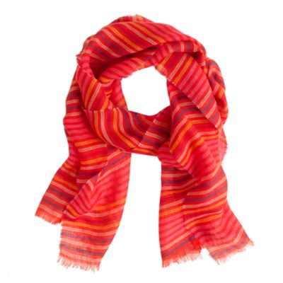 Multicolor stripe scarf