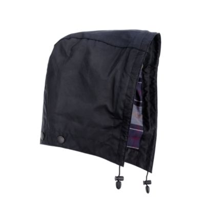 Barbour&reg; waxed cotton removable hood