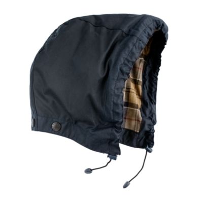 Barbour&reg; waxed cotton removable hood