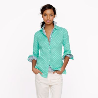 Perfect shirt in linen dot