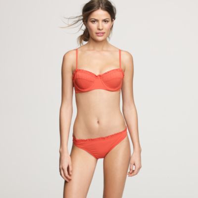 Stretch woven vintage underwire top