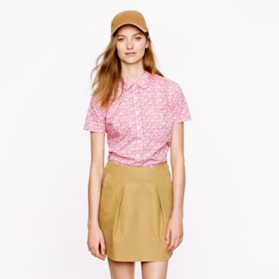 Liberty peter-pan shirt in saeed floral