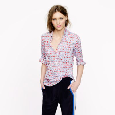 Liberty popover in Matilda tulip floral