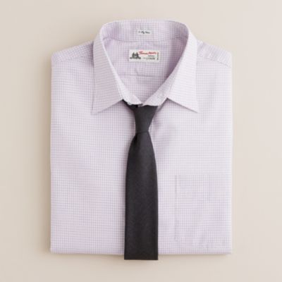 Thomas Mason&reg; for J.Crew point-collar dress shirt in mini-tattersall