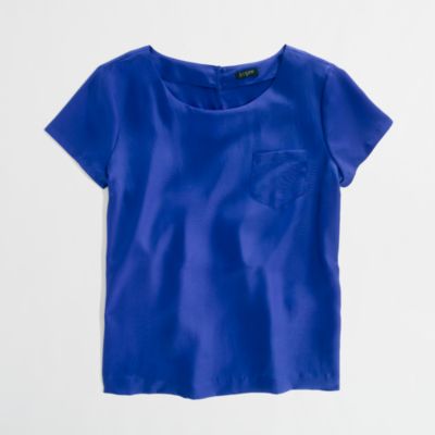 Factory draped pocket tee